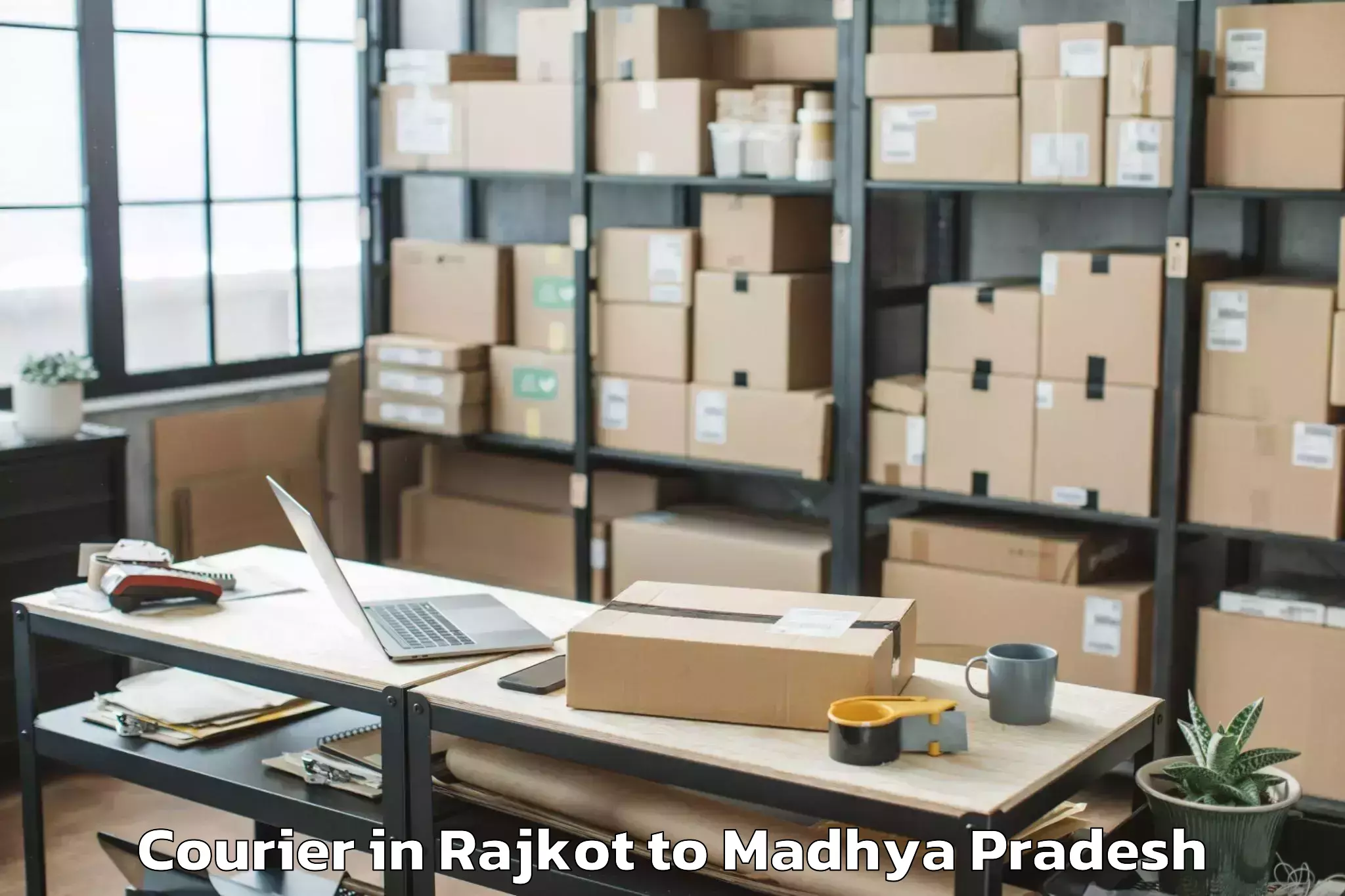 Quality Rajkot to Basoda Courier